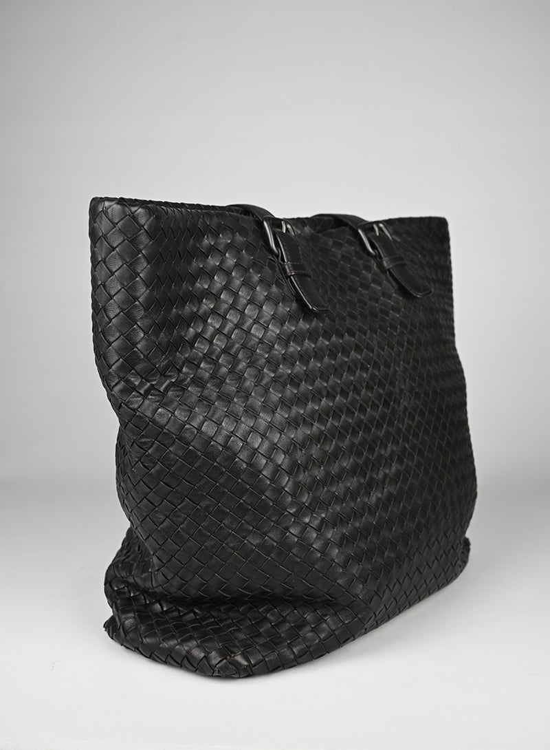 Bottega Veneta Shopper Pelle Testa di Moro