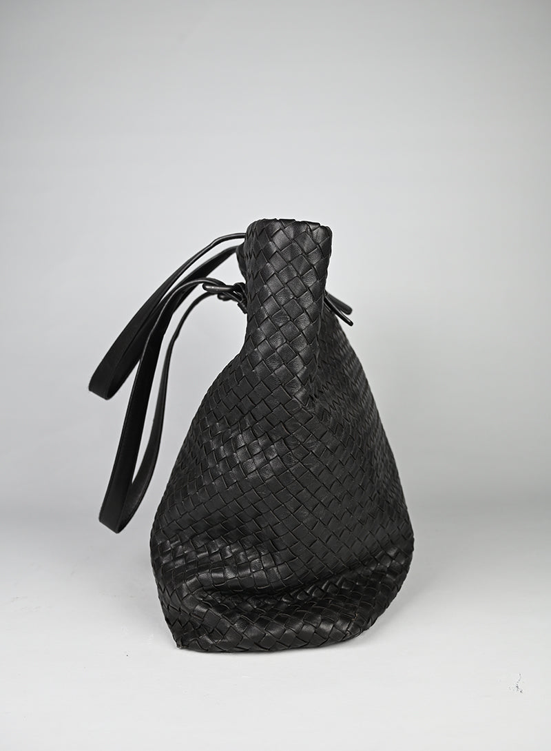 Bottega Veneta Shopper Pelle Testa di Moro