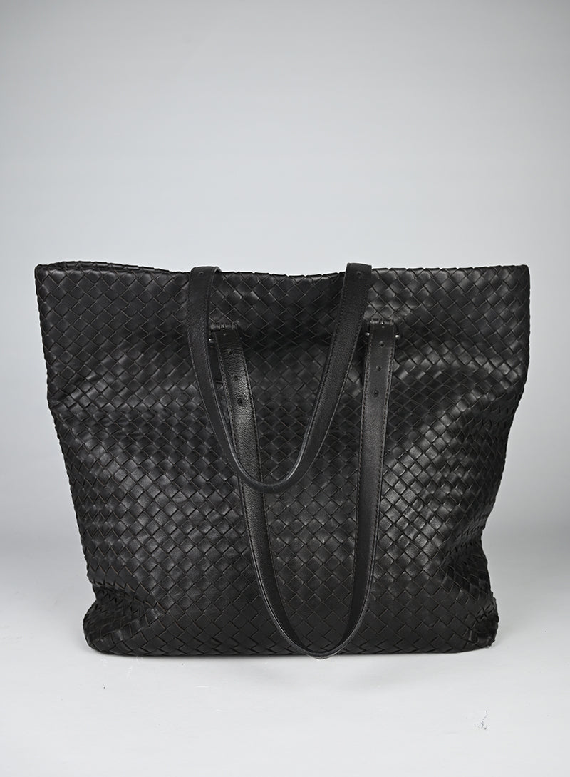 Bottega Veneta Shopper Pelle Testa di Moro