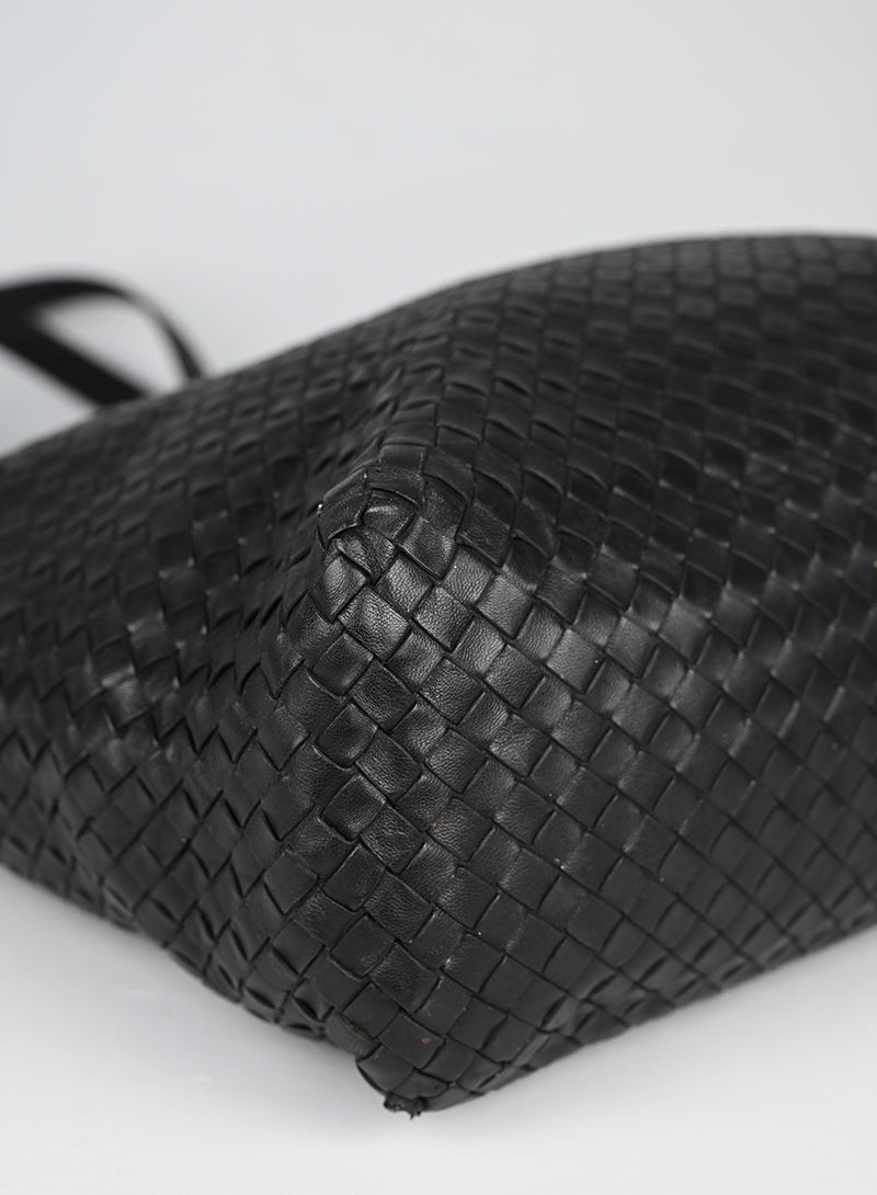 Bottega Veneta Shopper Pelle Testa di Moro