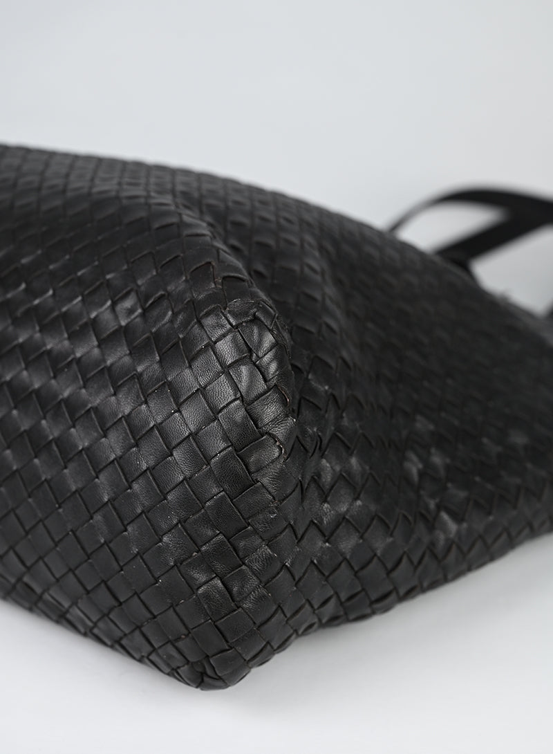 Bottega Veneta Shopper Pelle Testa di Moro