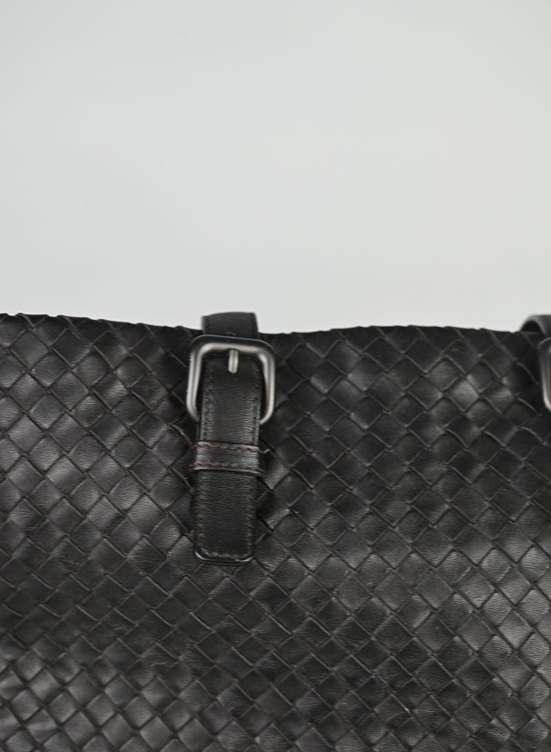 Bottega Veneta Shopper Pelle Testa di Moro