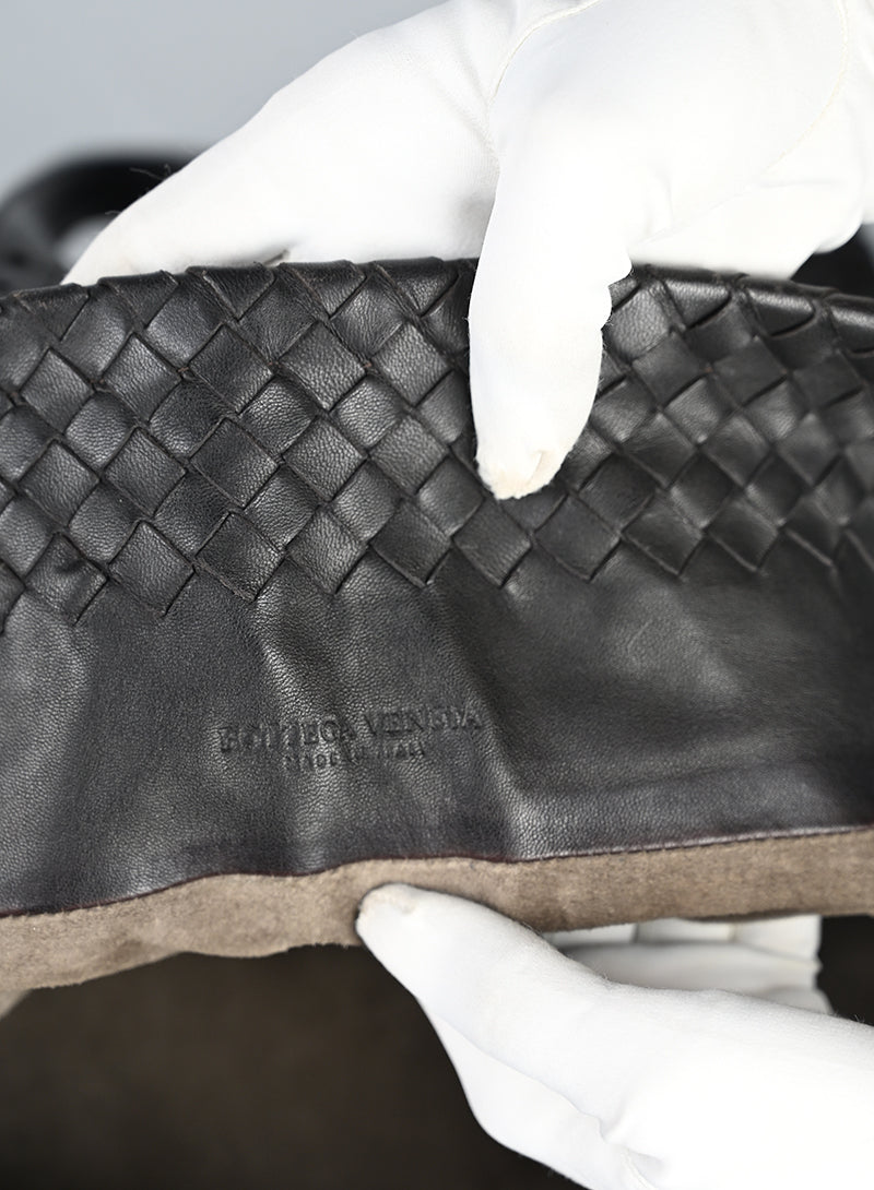Bottega Veneta Shopper Pelle Testa di Moro
