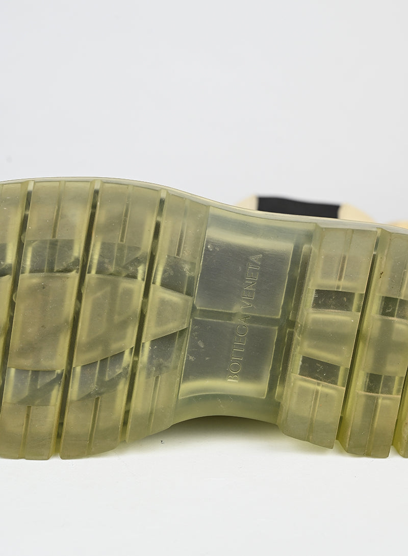 Bottega Veneta Stivaletti Tire in pelle bianca - N. 38