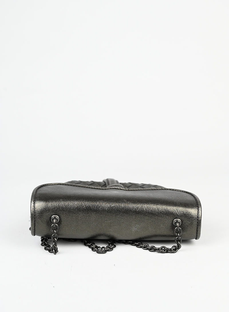Bottega Veneta Borsa in pelle argento