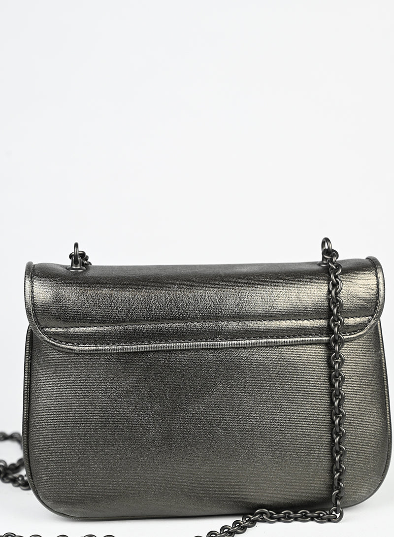 Bottega Veneta Borsa in pelle argento