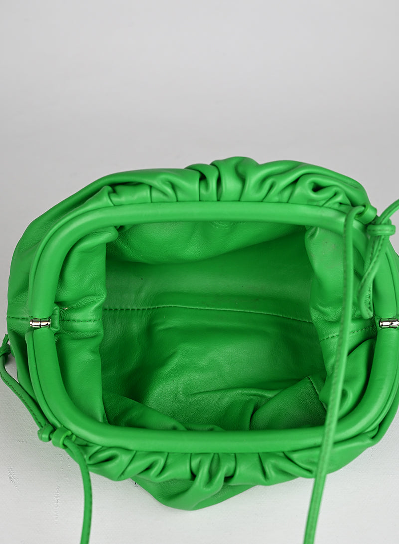 Bottega Veneta Mini Pouch Pelle Verde