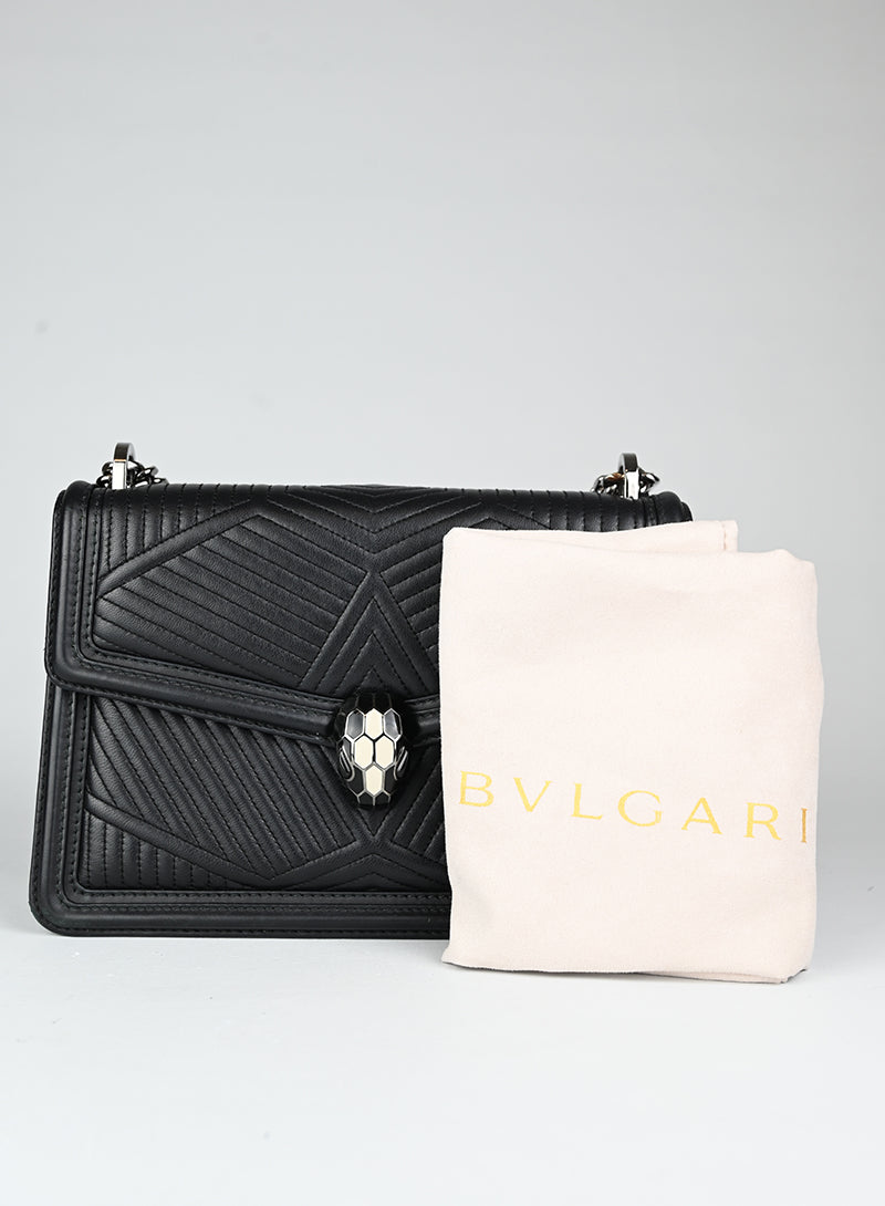 Bulgari Borsa Serpenti For Ever nera