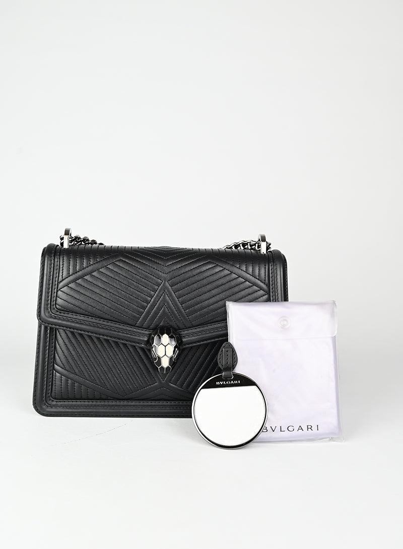 Bulgari Borsa Serpenti For Ever nera
