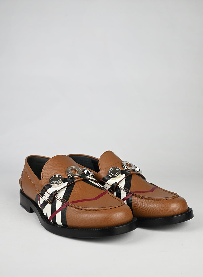 Burberry Mocassini Pelle Nocciola - N. 39