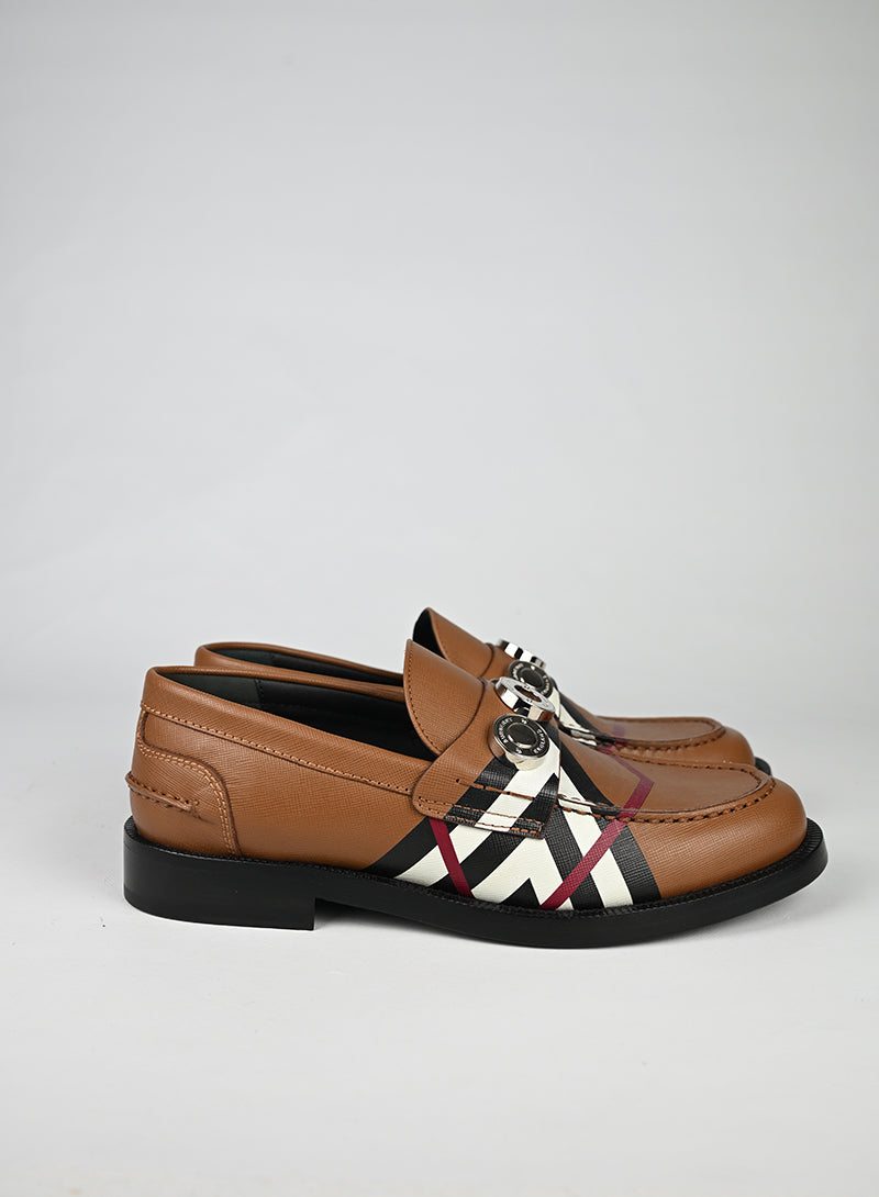 Burberry Mocassini Pelle Nocciola - N. 39