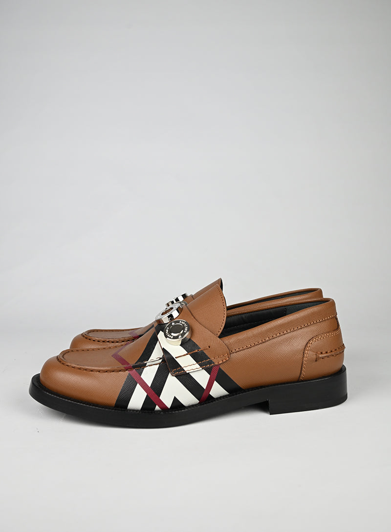 Burberry Mocassini Pelle Nocciola - N. 39