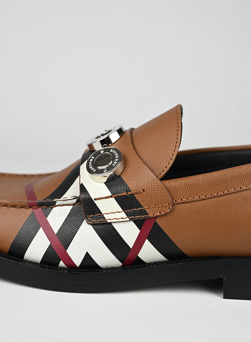 Burberry Mocassini Pelle Nocciola - N. 39