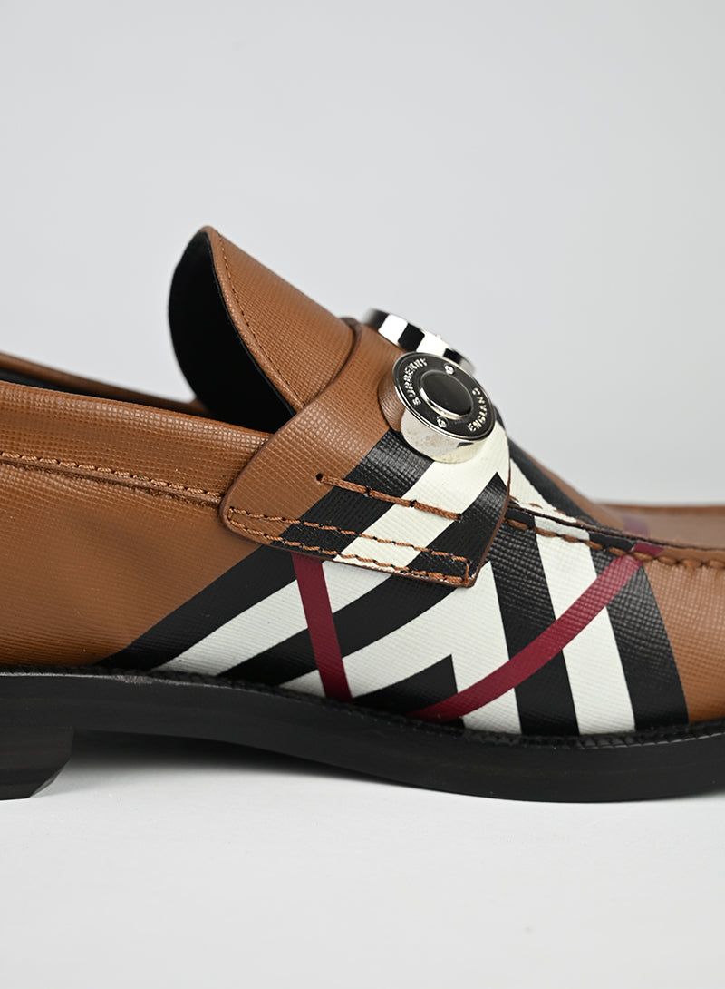 Burberry Mocassini Pelle Nocciola - N. 39