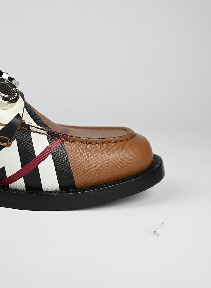 Burberry Mocassini Pelle Nocciola - N. 39