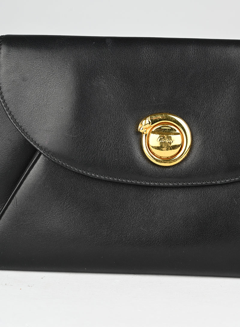 Cartier Pochette in pelle nera