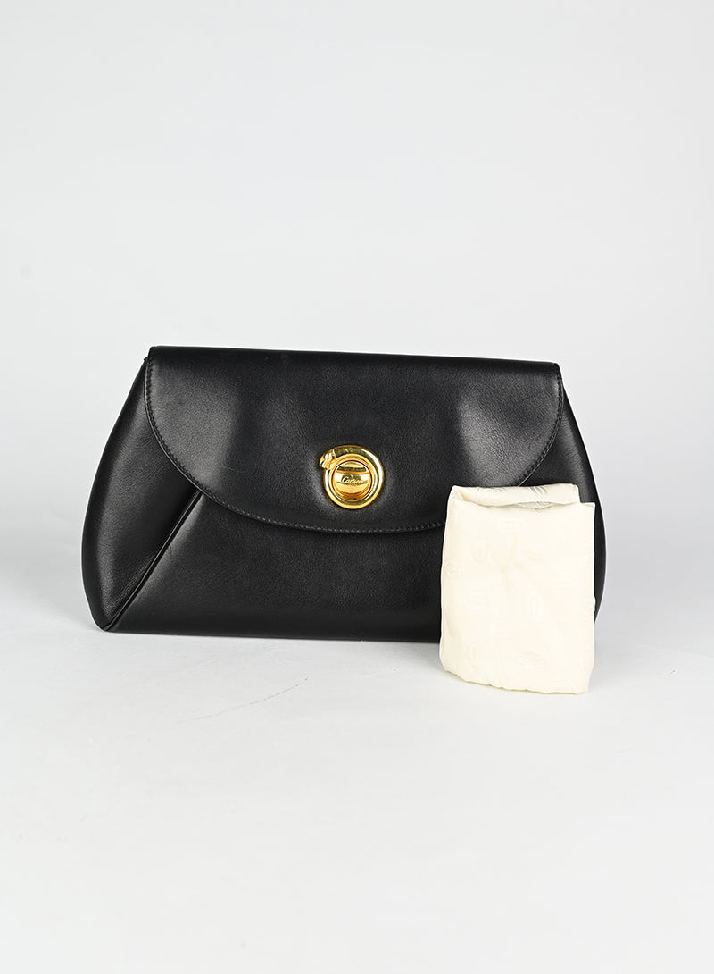 Cartier Pochette in pelle nera