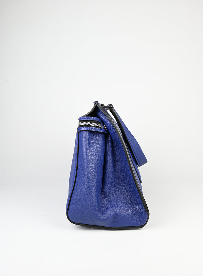 Celine Borsa Edge in pelle blu elettrico -  lesleyluxuryvintage