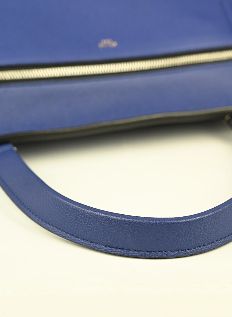 Celine Borsa Edge in pelle blu elettrico -  lesleyluxuryvintage