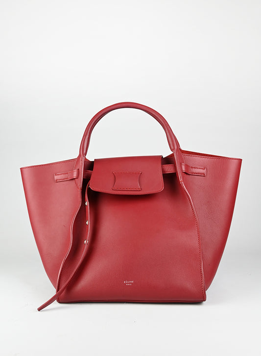 Celine Borsa Shopper in pelle rossa