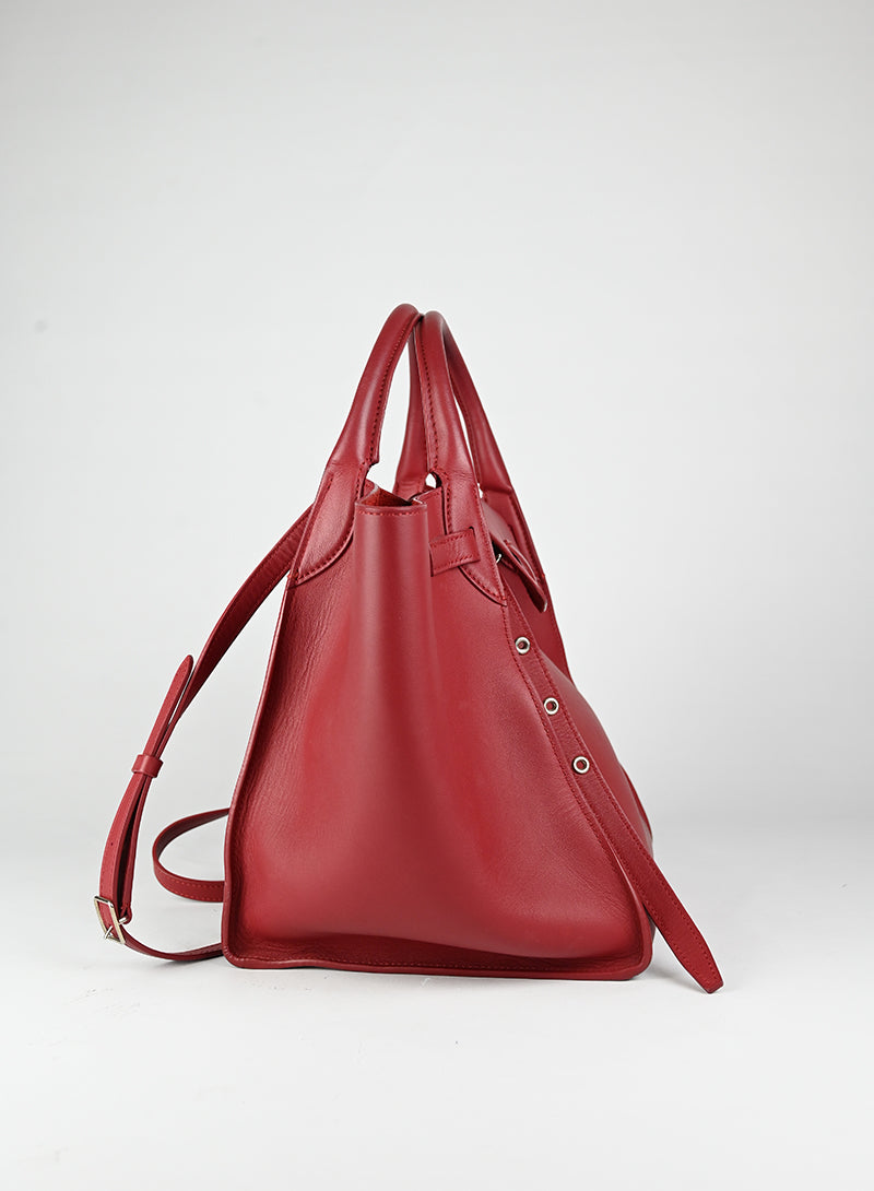 Celine Borsa Shopper in pelle rossa