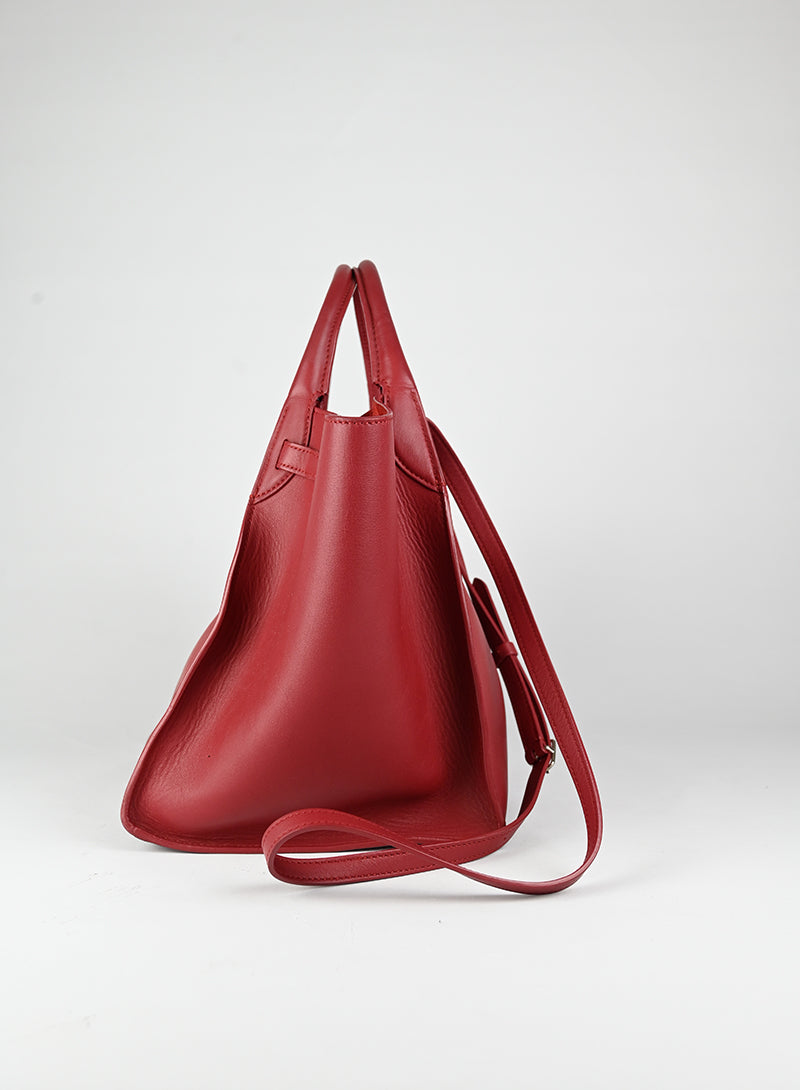 Celine Borsa Shopper in pelle rossa
