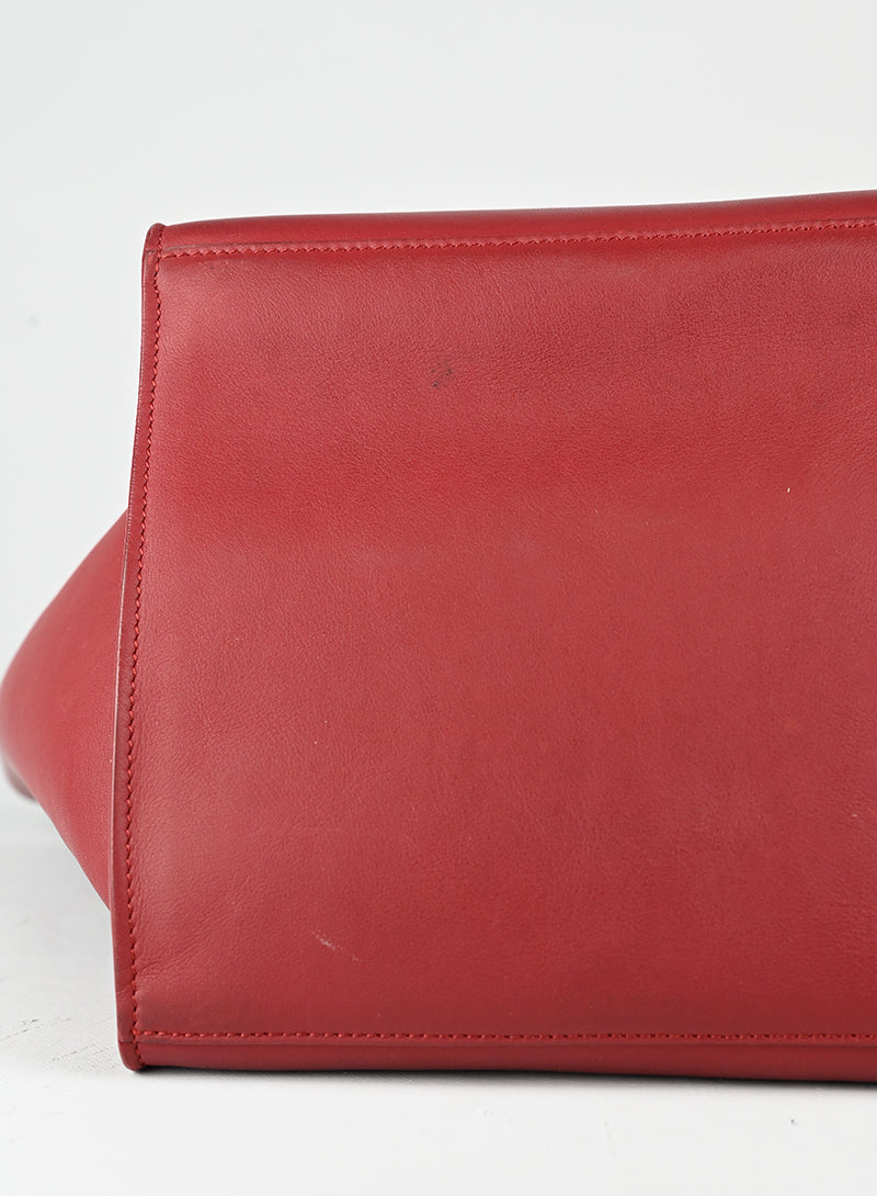 Celine Borsa Shopper in pelle rossa