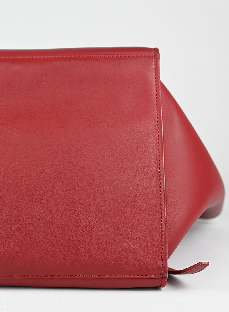 Celine Borsa Shopper in pelle rossa