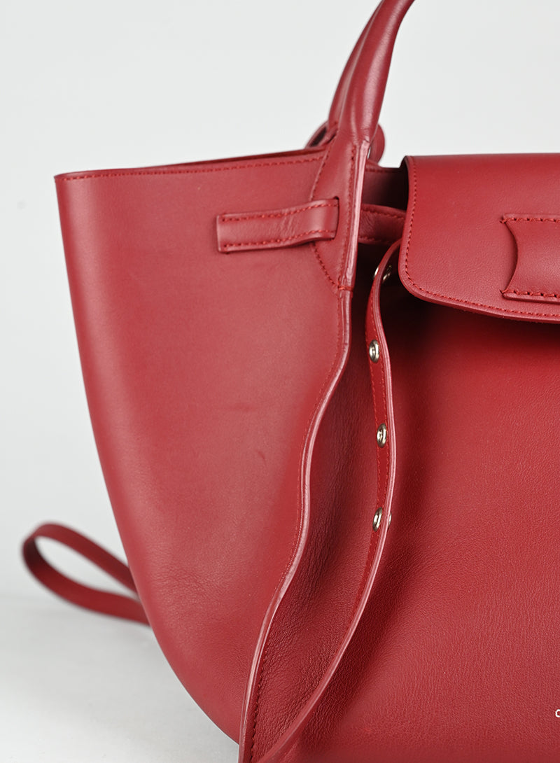 Celine Borsa Shopper in pelle rossa