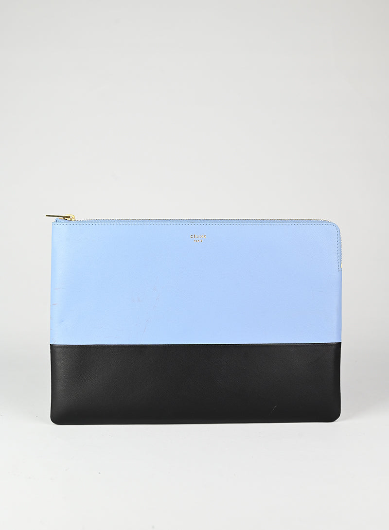 Celine Pochette in pelle bicolor