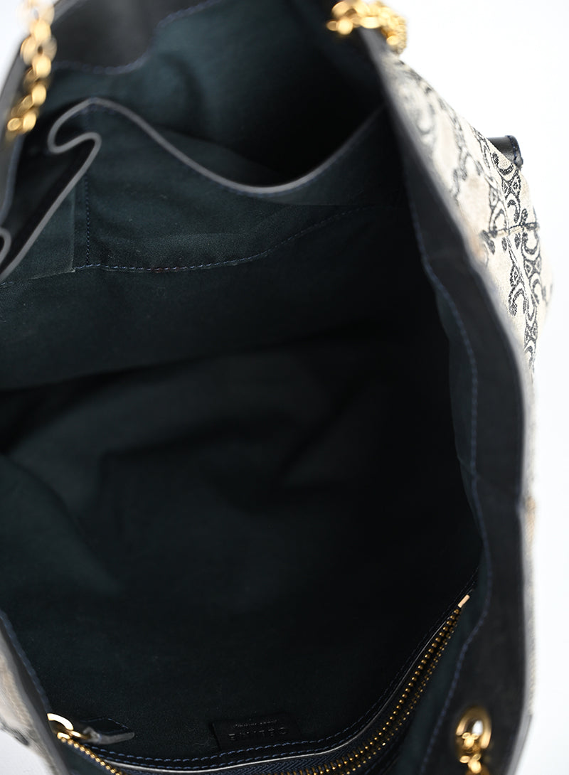 Celine Shopper Triomphe in tessuto grigio