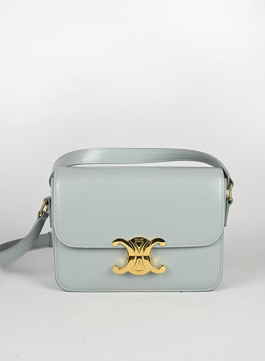 Celine Borsa Triomphe in pelle azzurra