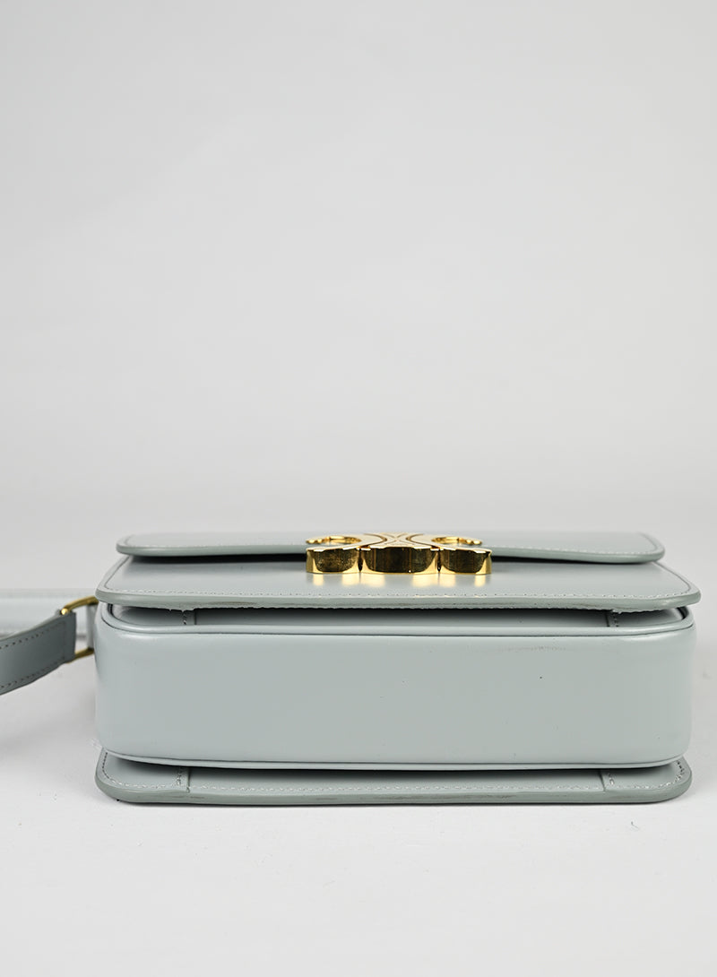 Celine Borsa Triomphe in pelle azzurra