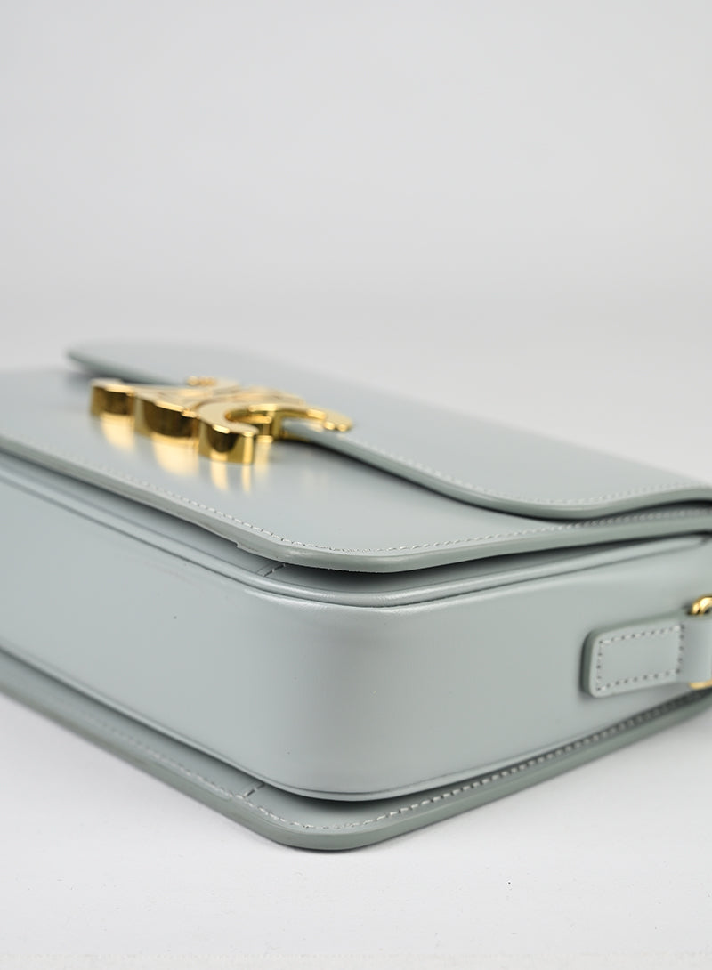 Celine Borsa Triomphe in pelle azzurra