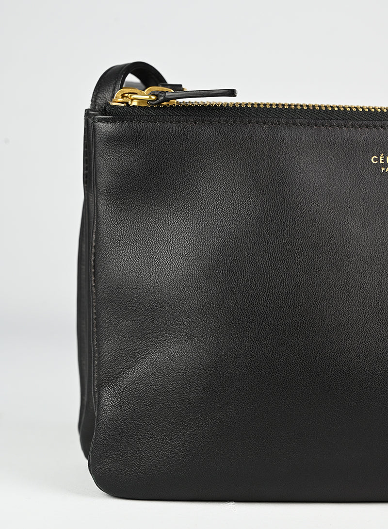 Celine Borsa Trio in pelle nera