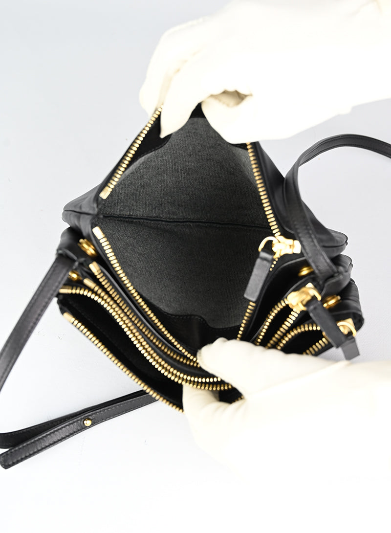 Celine Borsa Trio in pelle nera