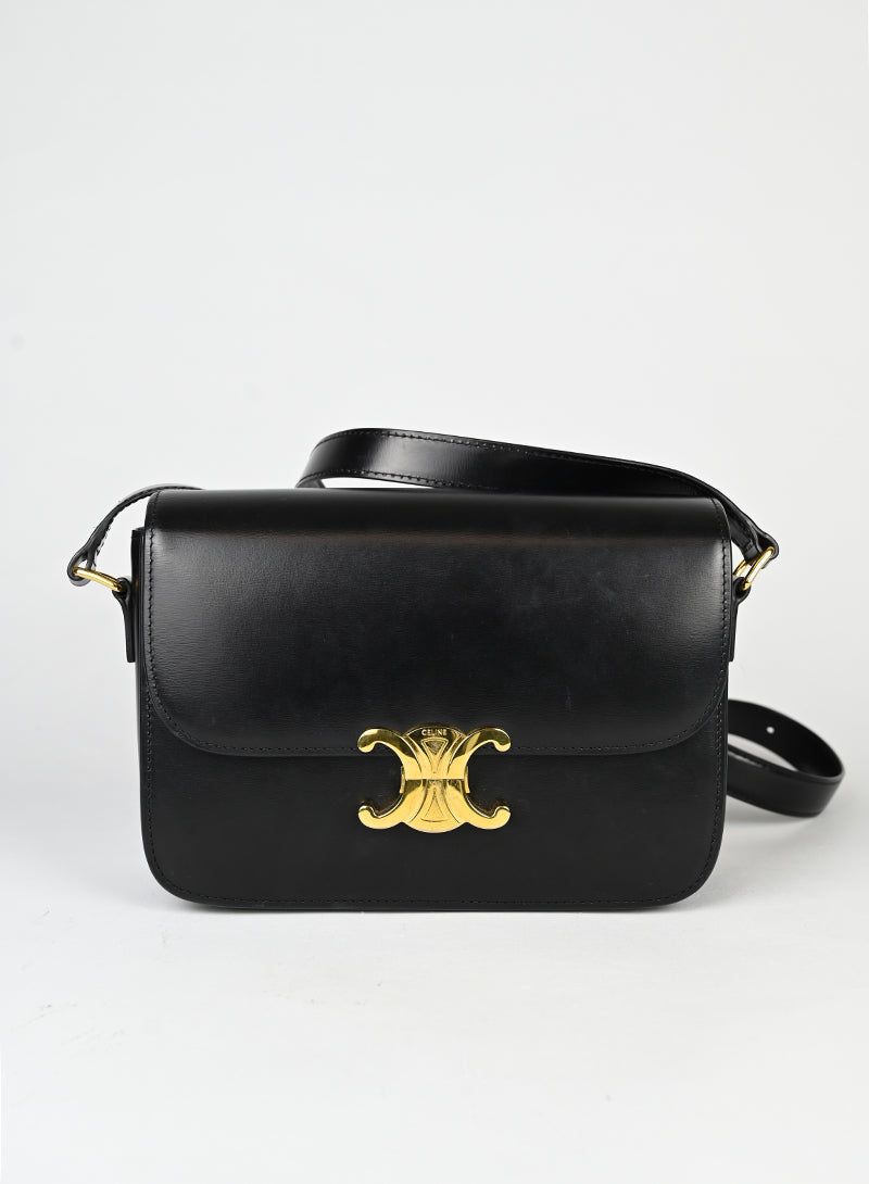 Celine Borsa Triomphe in pelle nera