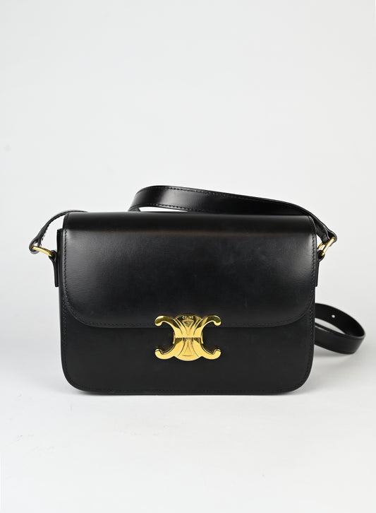 Celine Borsa Triomphe in pelle nera