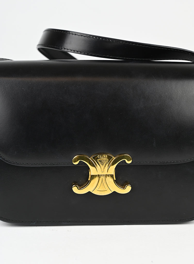 Celine Borsa Triomphe in pelle nera