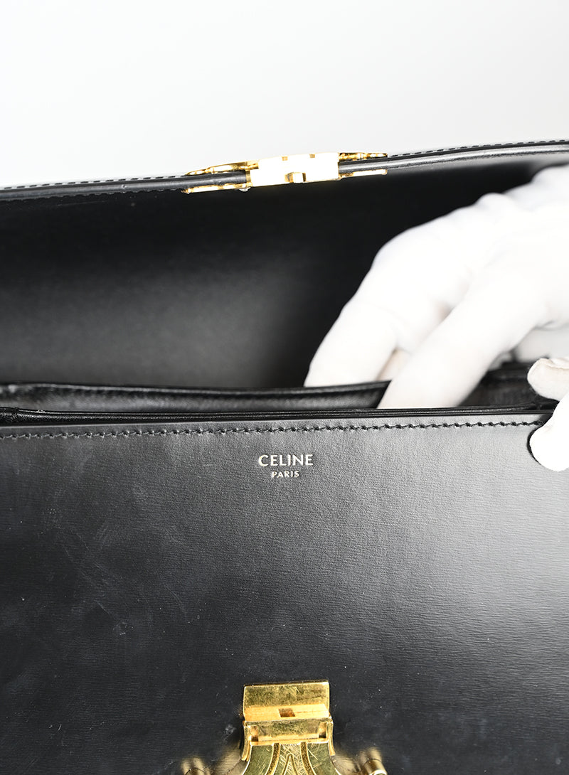 Celine Borsa Triomphe in pelle nera