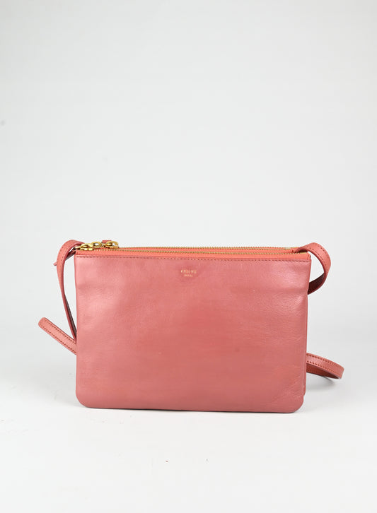 Celine Borsa Trio in pelle rosa antico