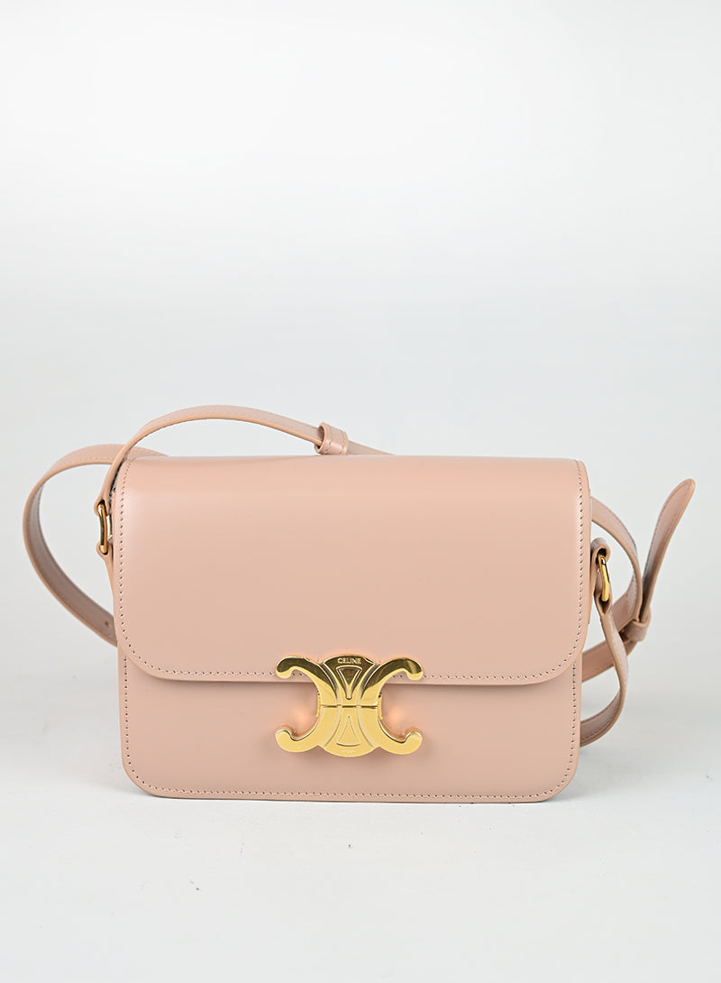Celine Borsa Triomphe in pelle rosa cipria