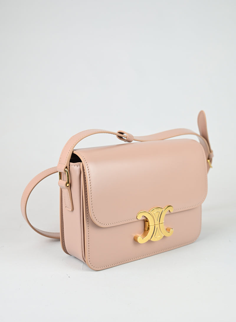 Celine Borsa Triomphe in pelle rosa cipria
