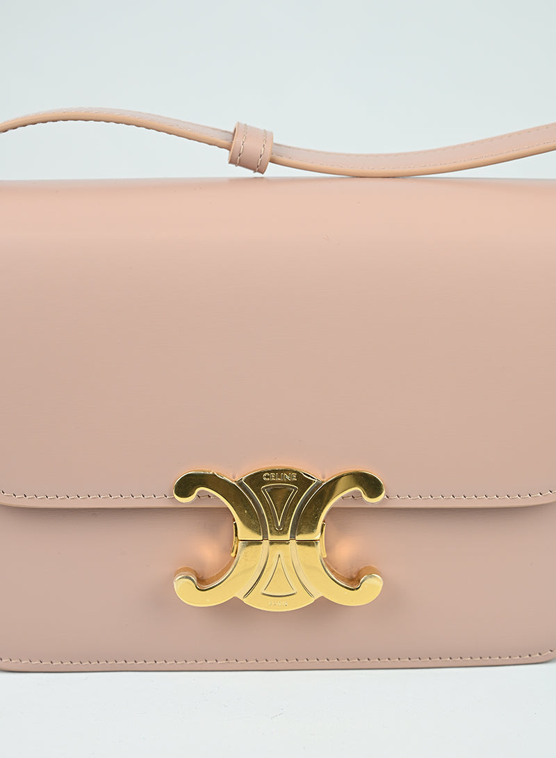 Celine Borsa Triomphe in pelle rosa cipria