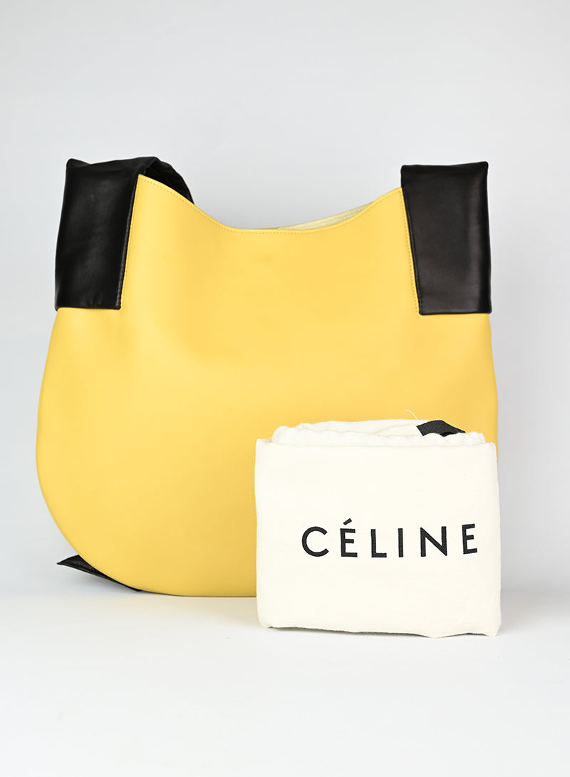 Celine Borsa a tracolla in pelle gialla