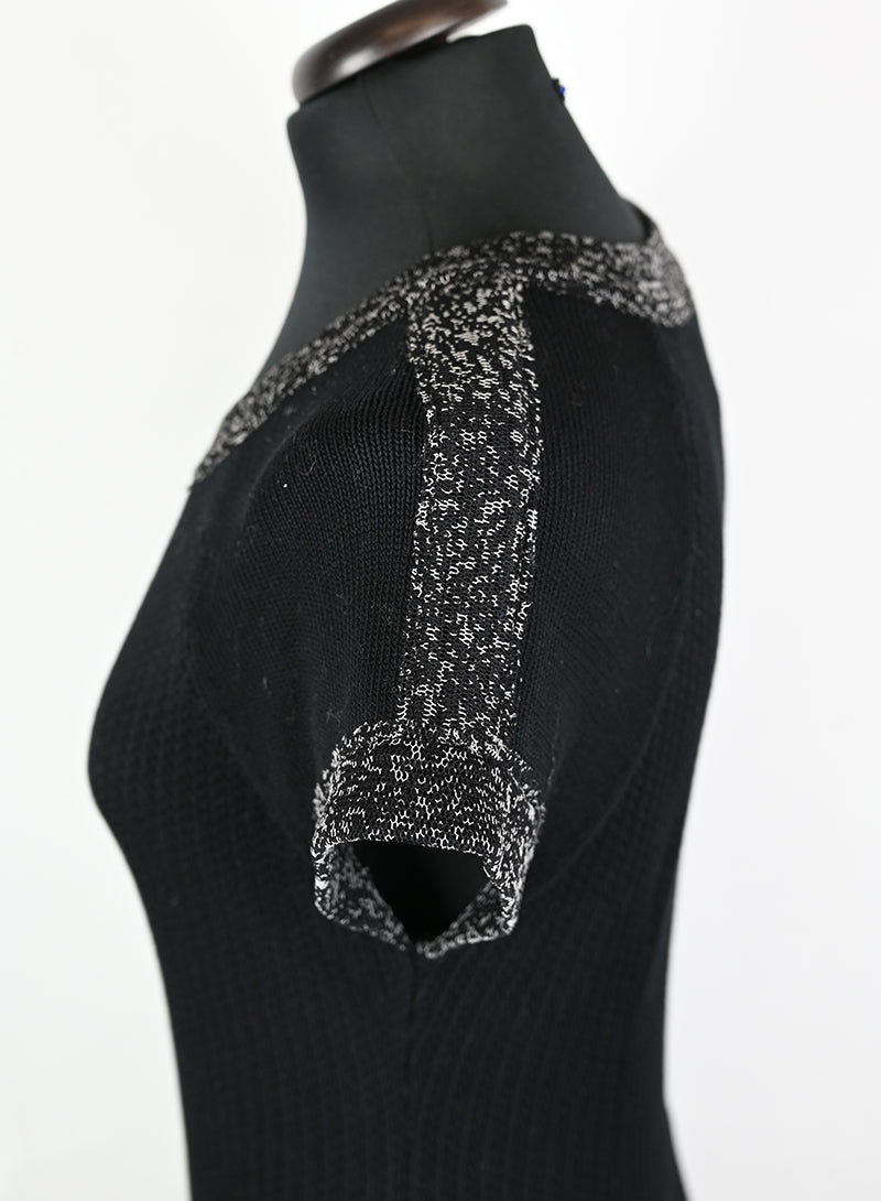 Chanel Abito in maglina nero - Tg. 36 FR -  lesleyluxuryvintage