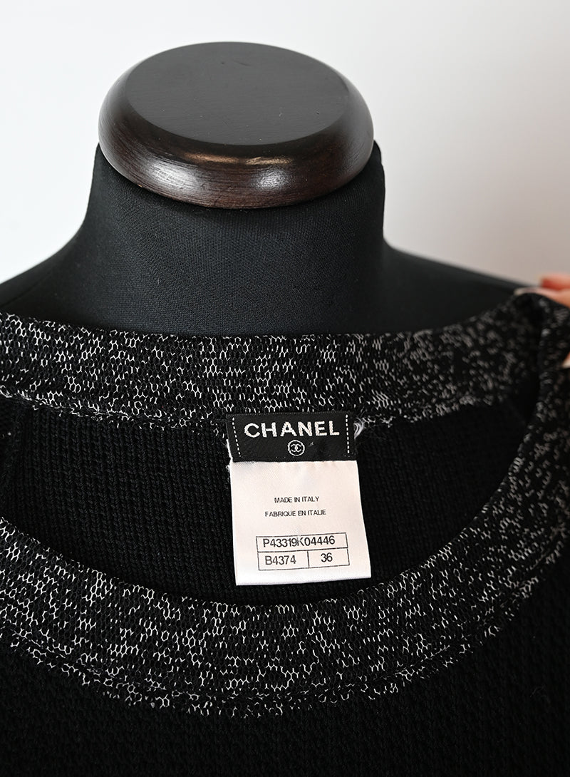 Chanel Abito in maglina nero - Tg. 36 FR -  lesleyluxuryvintage