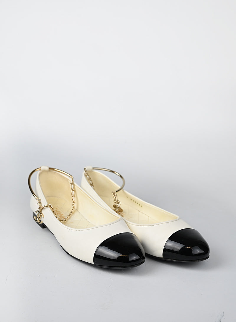 Chanel Ballerine in pelle Bianche - N. 40½