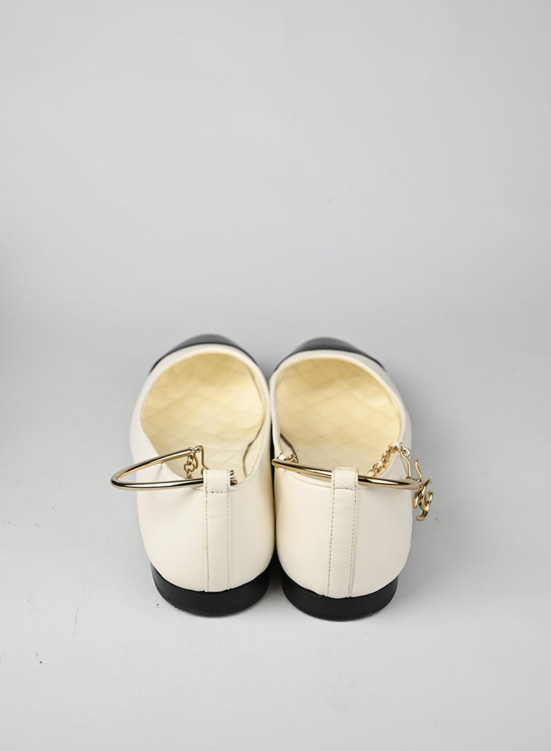 Chanel Ballerine in pelle Bianche - N. 40½