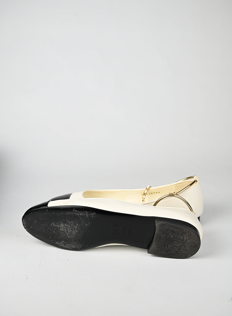 Chanel Ballerine in pelle Bianche - N. 40½